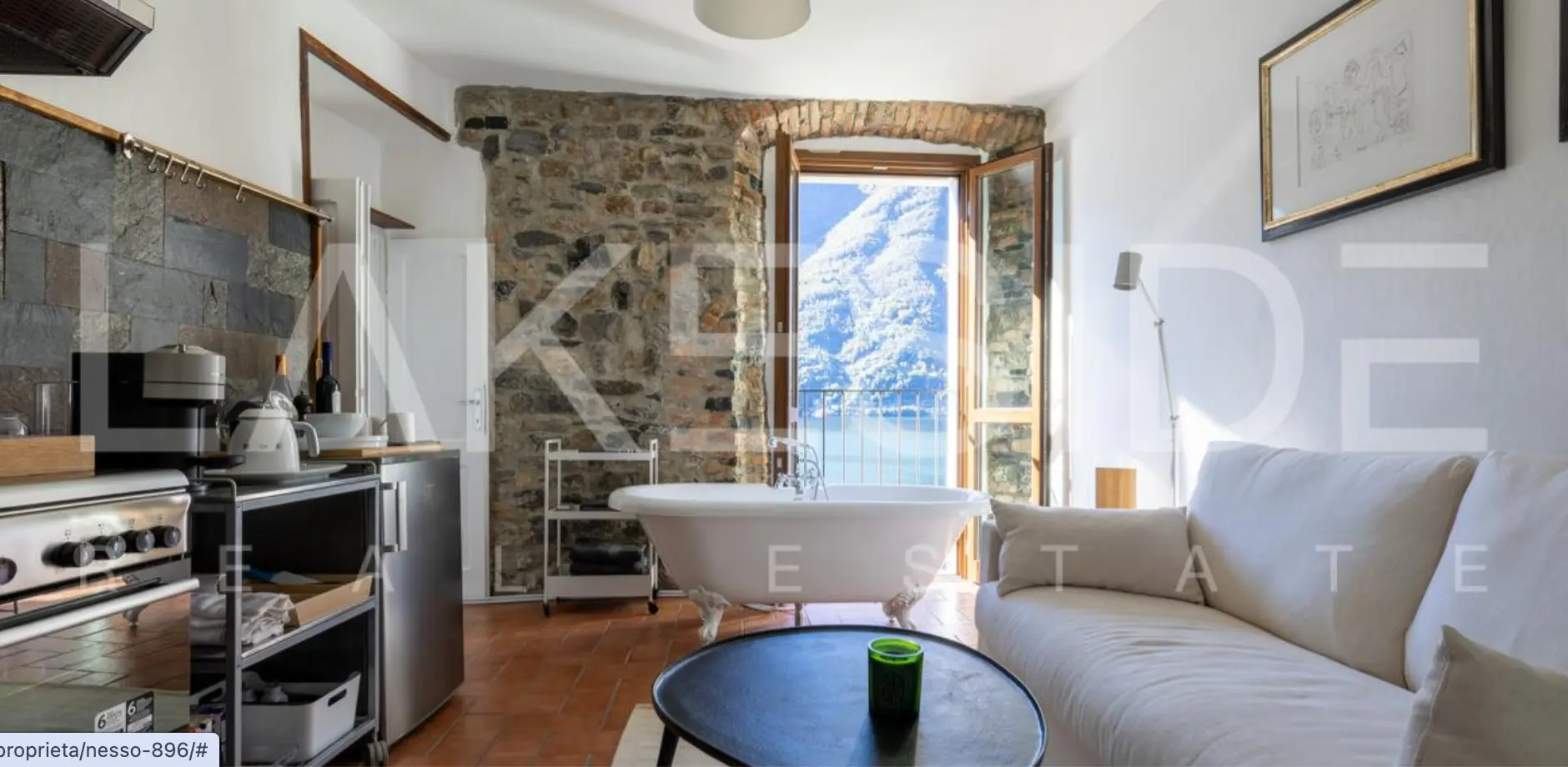 Lakefront House, Nesso, context detail