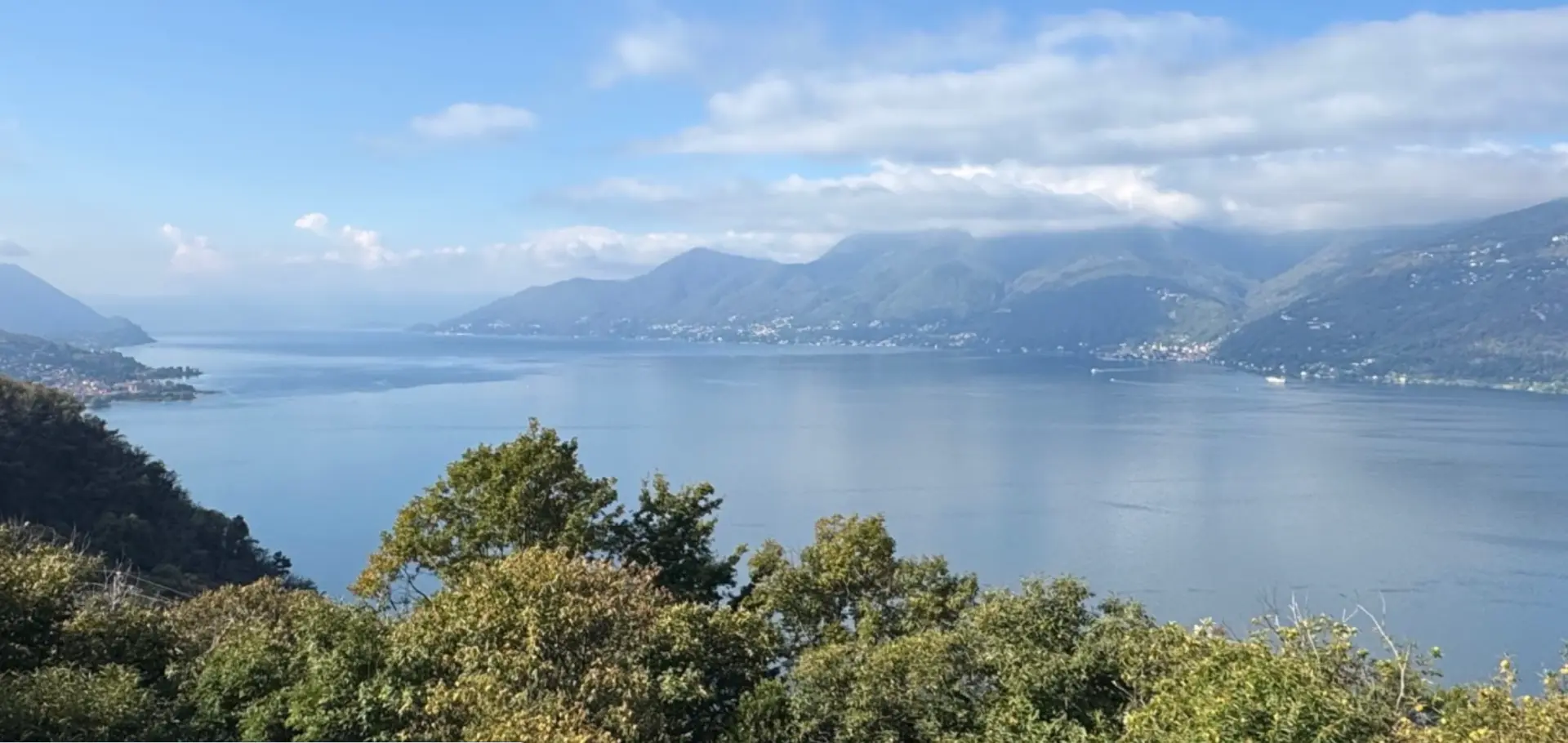 Sunset Terrace Above Luino — Lake Maggiore, Italy — photo 1