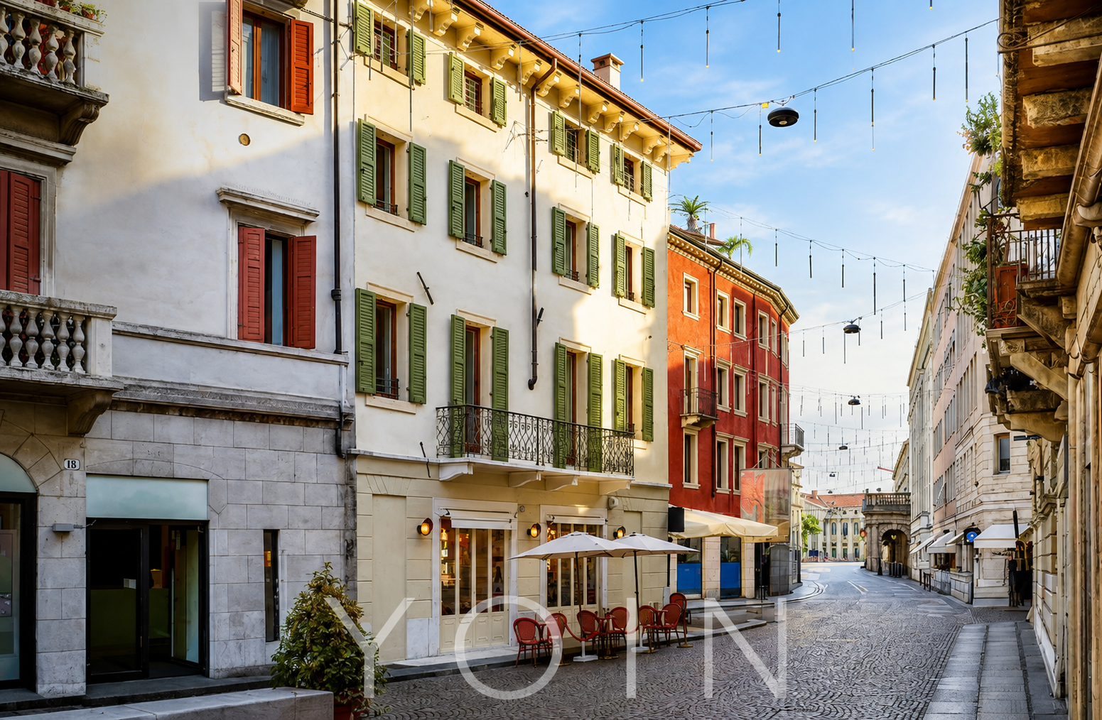 A Balcony over the Square, Verona — Verona, Italy — photo 1